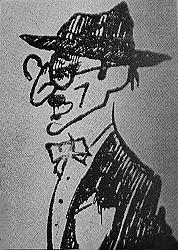 Mariano Granados en una caricatura de 1924 de P. Chico