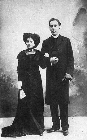 Leonor y Antonio, julio 1909
