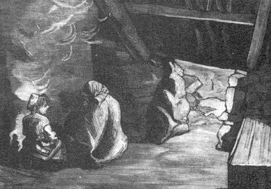 grabado irlands del siglo XIX